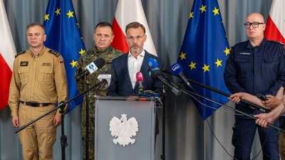 VIDEO. Wojewoda podlaski: Nie&nbsp;ma informacji, by dron spadł w&nbsp;naszym województwie