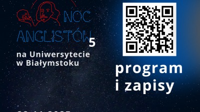 Angliści z&nbsp;UwB zapraszają na&nbsp;Noc Anglistów
