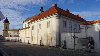 Prace przy plebanii w Tykocinie - zakończył się kolejny etap