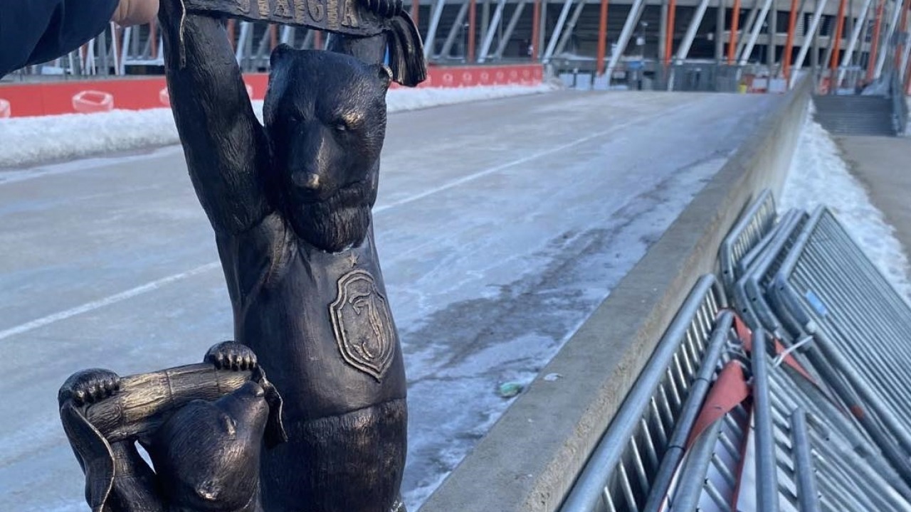 Miś Kibic na szlaku WidziMisiów [fot. Rafał Rudnicki/FB]