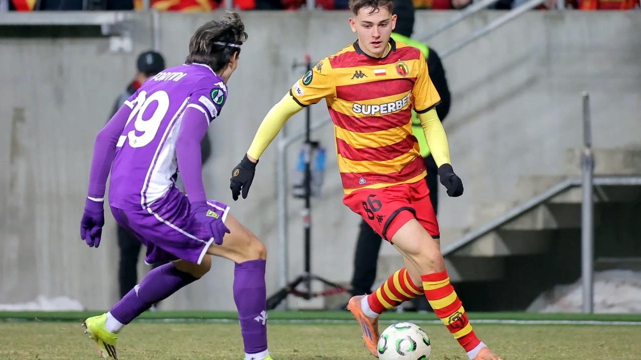 Bohater meczu - Bartosz Mazurek (zdjęcie z meczu w Białymstoku) [fot. Biuro Prasowe Jagiellonii Białystok]