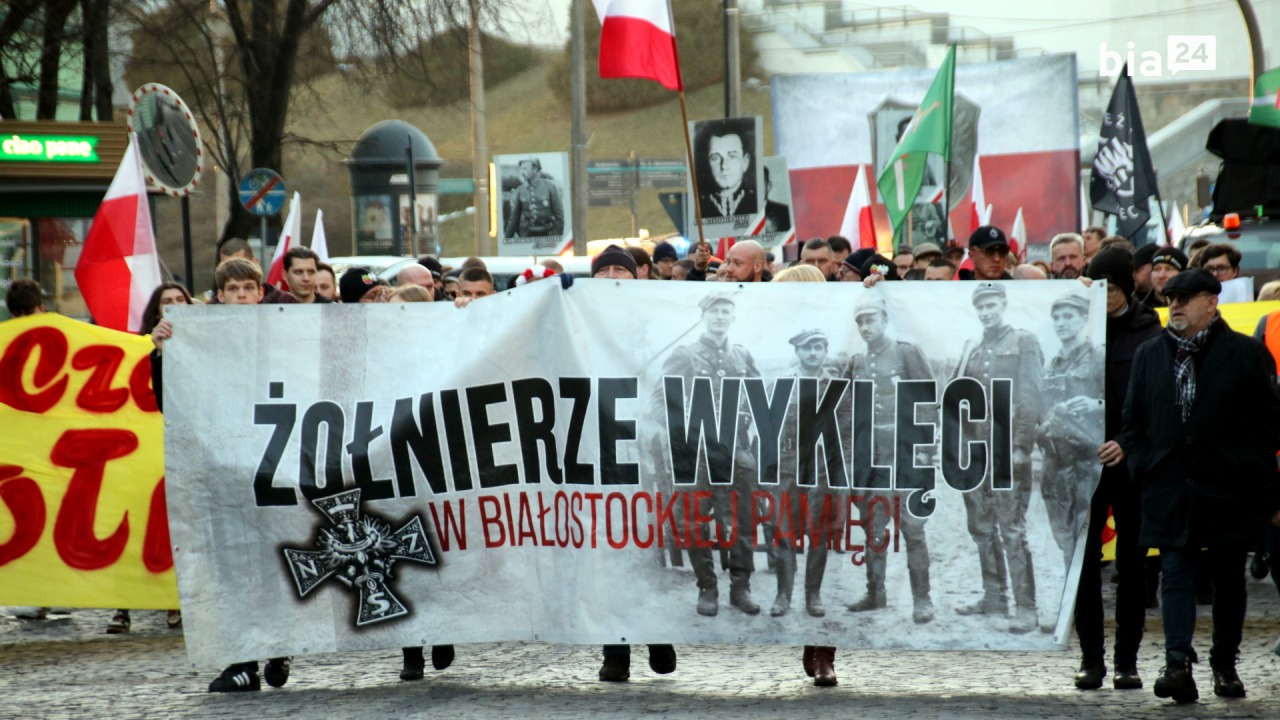 XV Białostocki Marsz Pamięci Żołnierzy Wyklętych [fot. A. Ciszewski / Bia24]