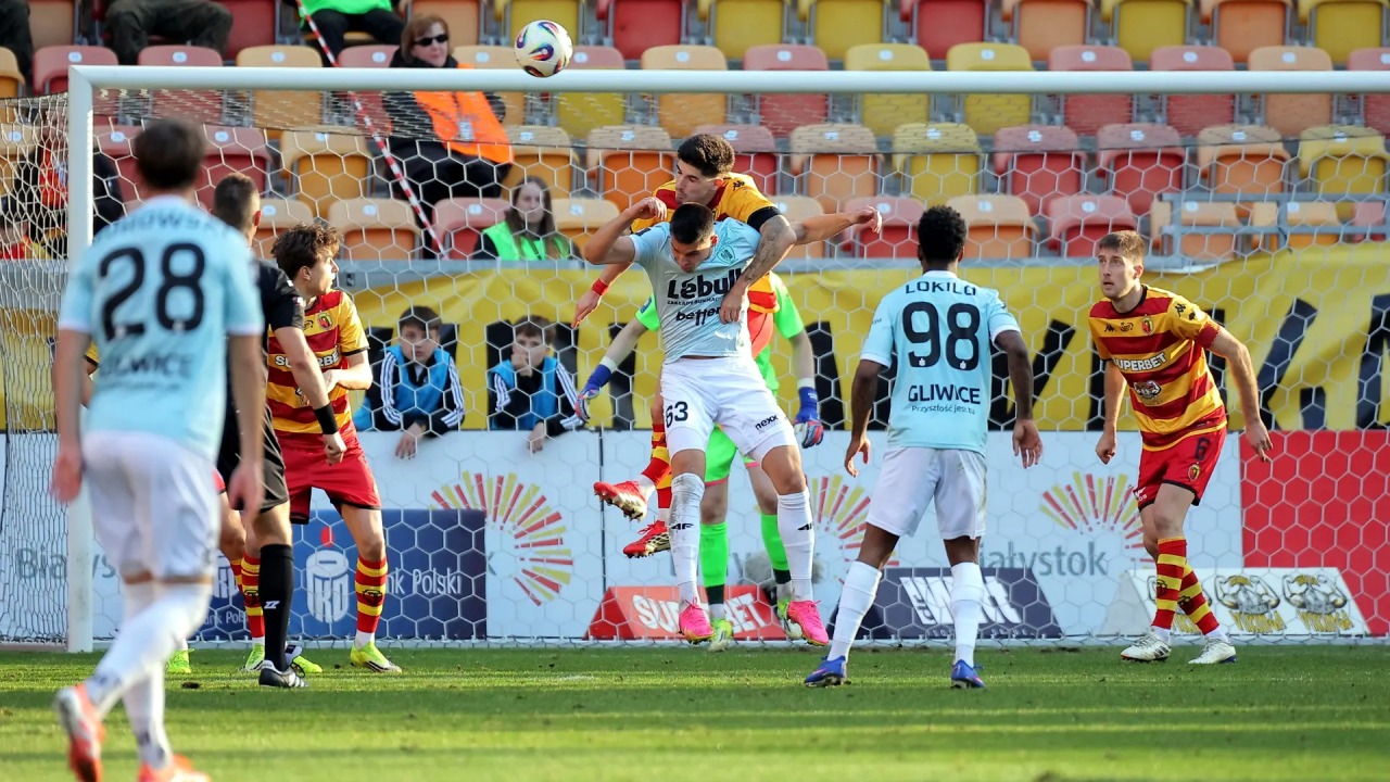 Jagiellonia - Piast  1:2 [Fot. Biuro Prasowe Jagiellonii Białystok]