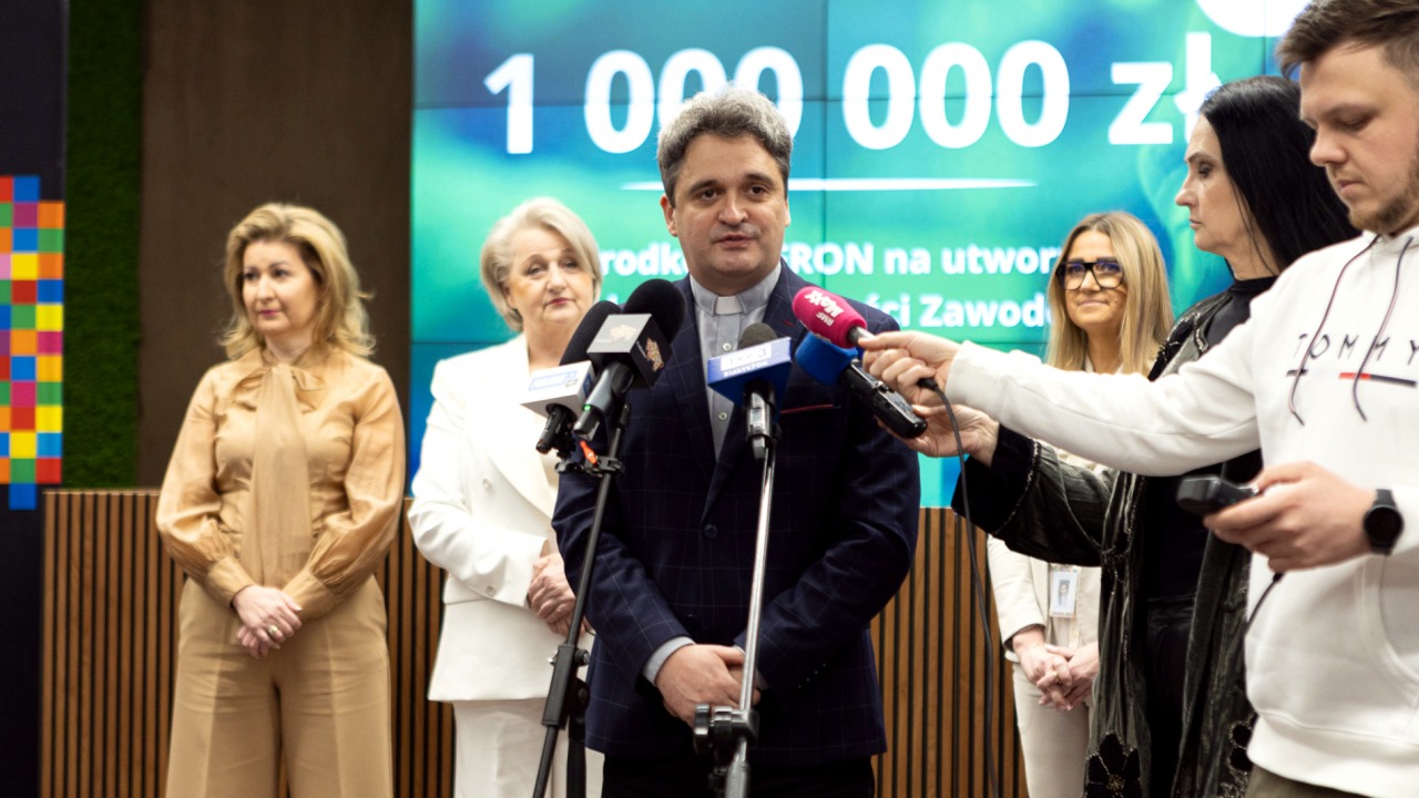 Konferencja prasowa w sprawie otwarcia ZAZ w Supraślu [fot. P. Krukowski UMWP]