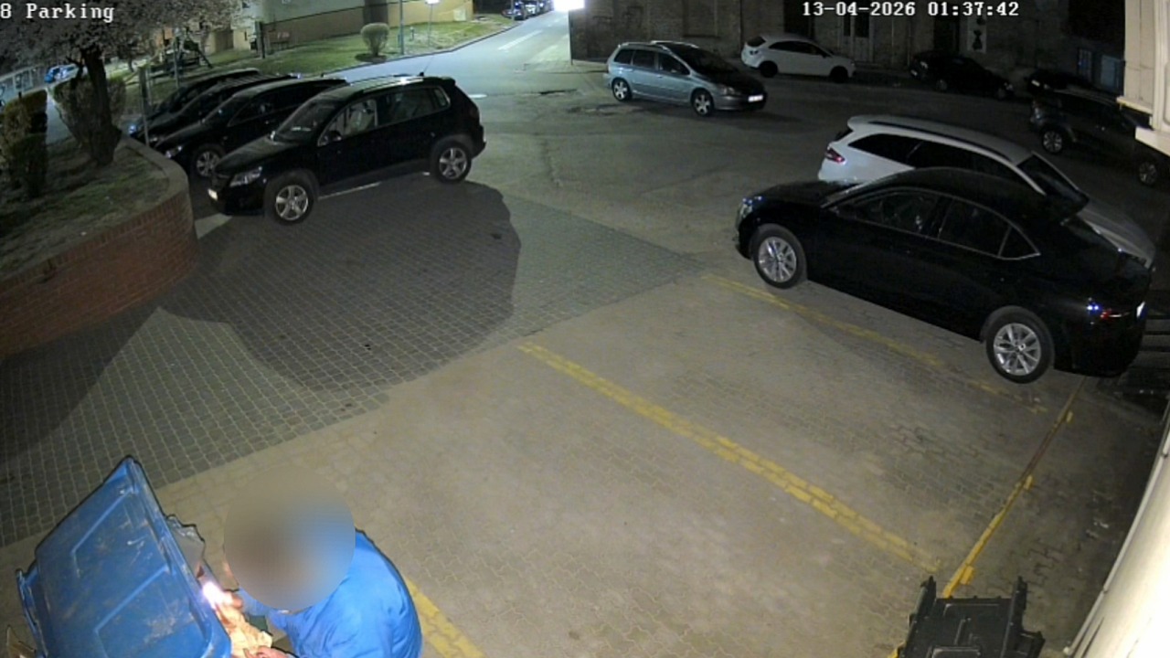 Zapis monitoringu udostępniony przez policję