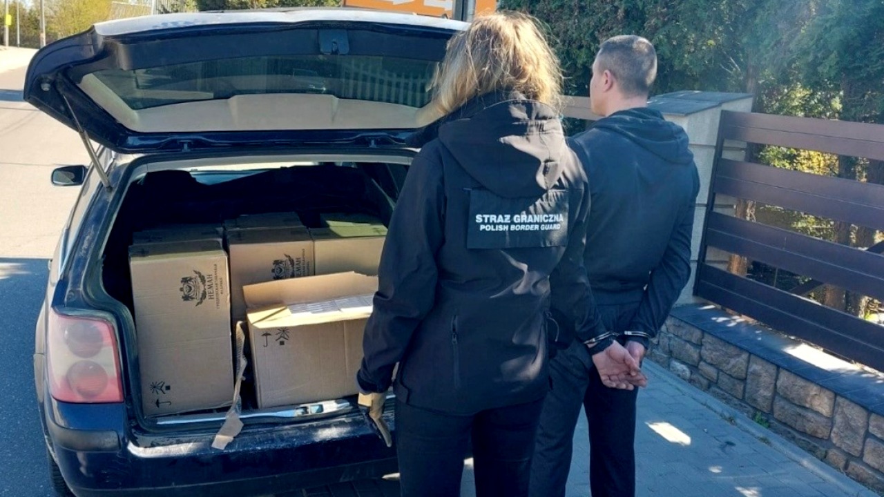 Samochód balonowym przemytem [fot. POSG]