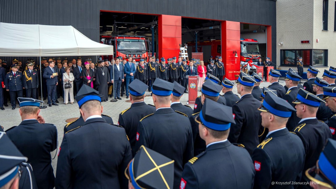 Otwarcie nowej jednostki Państwowej Straży Pożarnej w Białymstoku [fot. K. Zdanuczyk PUW]