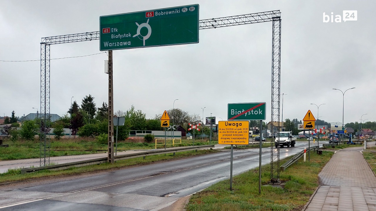 Przejazd na ul. Baranowickiej [fot. Bia24]