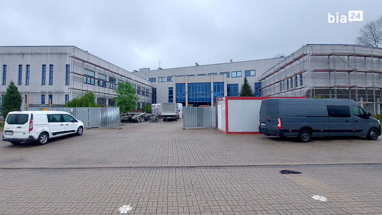 Remont budynku po WSAP [fot. Bia24]