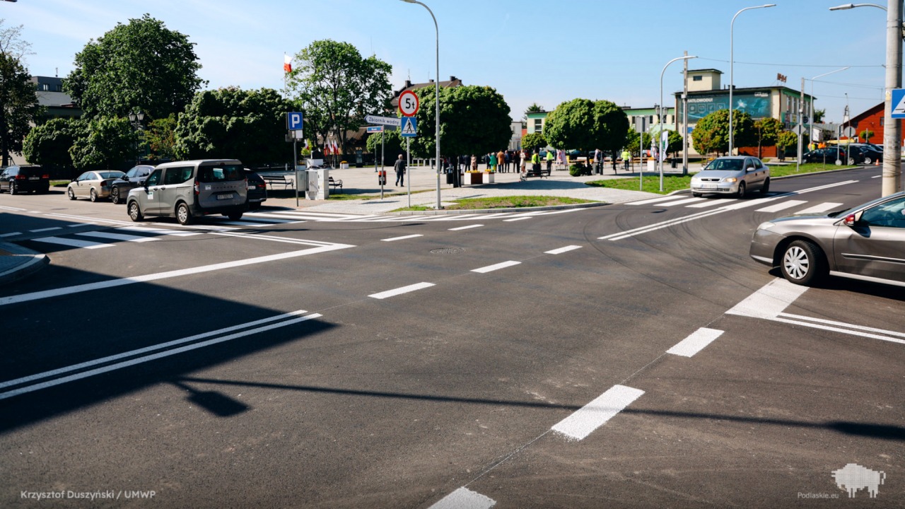 Brańsk wyremontowany odcinek ulicy Sienkiewicza [fot. K. Duszyński UMWP]