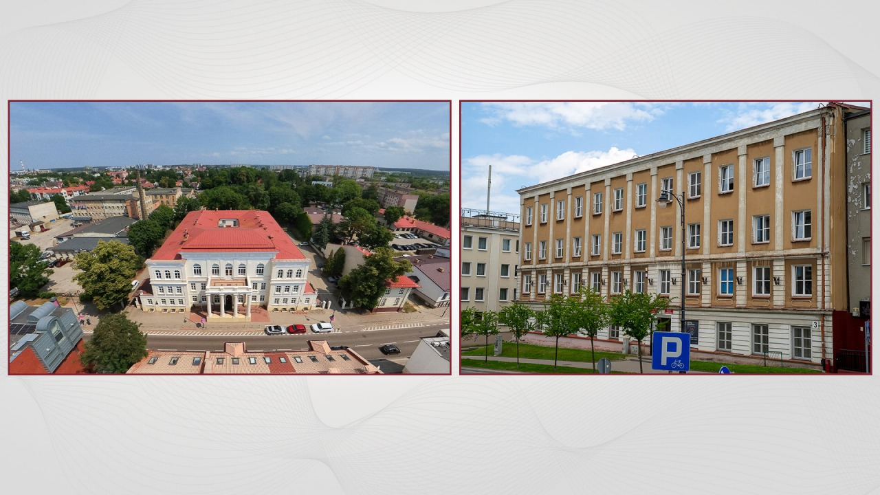Budynki przy ul. Warszawskiej (z lewej) i Liniarskiego [fot. UwB]