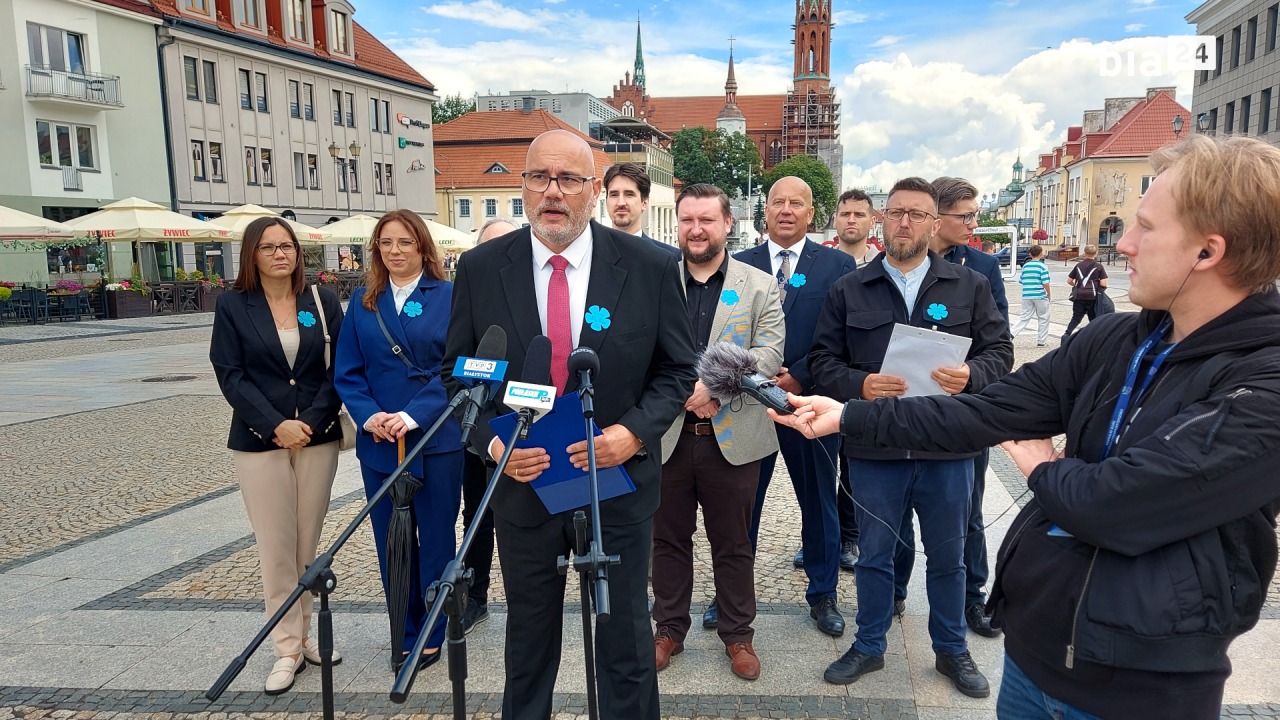 Konferencja prasowa działaczy Konfederacji [fot. Bia24]
