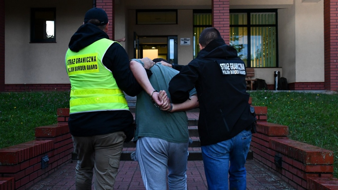 Kurier zatrzymany przez funkcjonariuszy Straży Granicznej [fot. POSG]