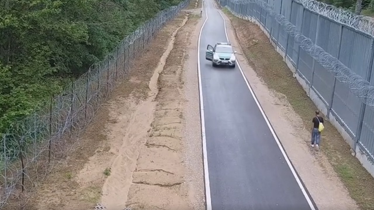 [screen z nagrania: Podlaski Oddział Straży Granicznej/Facebook]