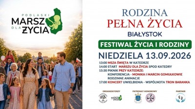 Podlaski Marsz dla Życia przejdzie ulicami Białegostoku. Będą utrudnienia