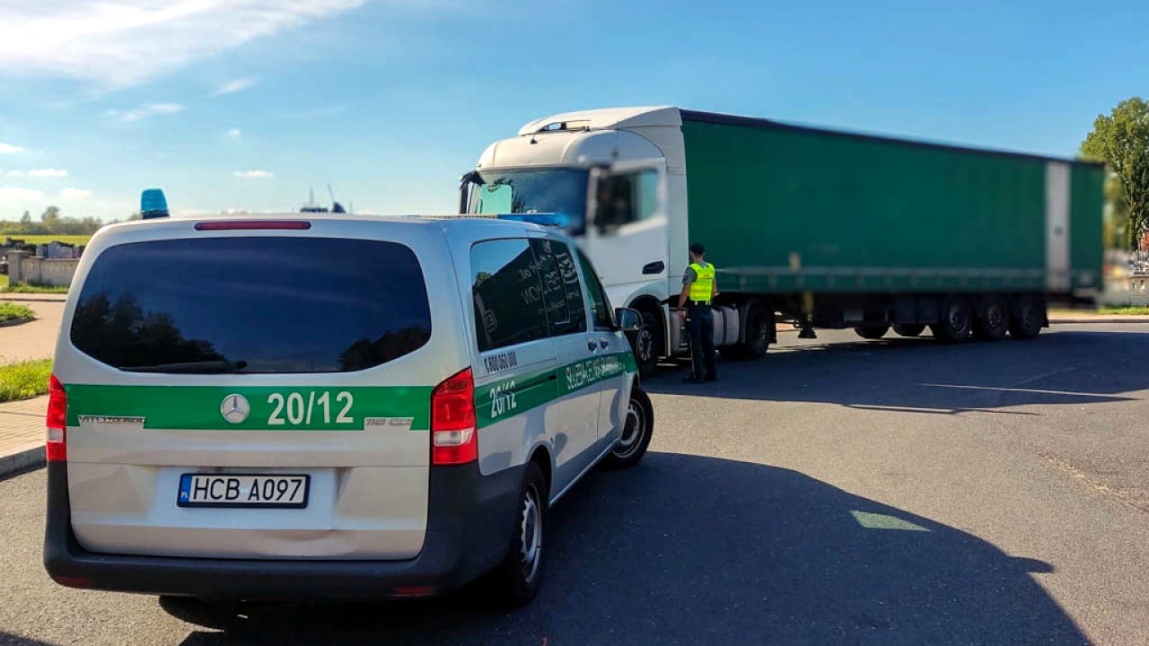 Litewski przewoźnik zapłacił 48 tys. zł kary [fot. podlaska KAS]