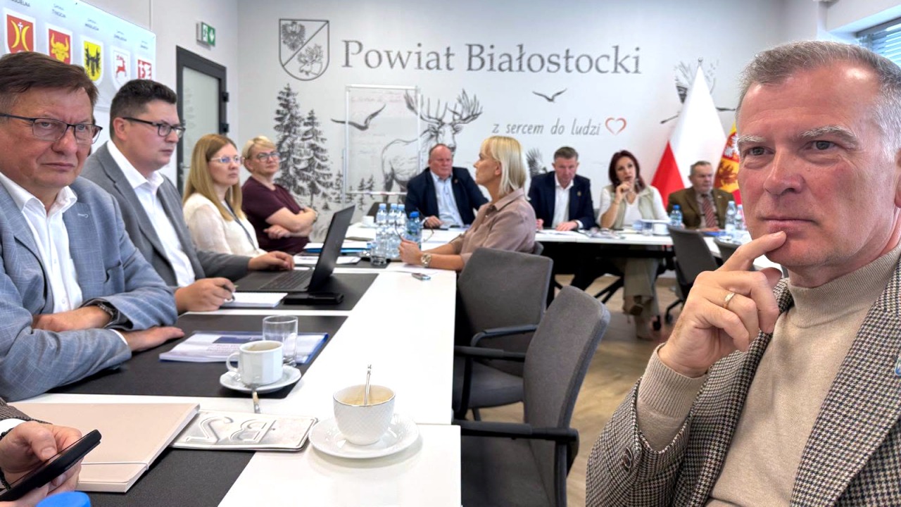 Spotkanie w  Starostwie Powiatowym w Białymstoku [fot. Facebook: Michałowo]