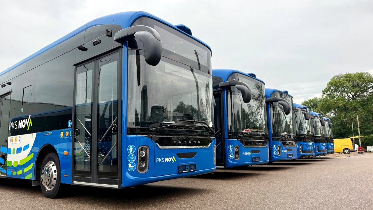 Chińskie autobusy elektryczne z poprzedniego zakupu PKS Nova [fot. UMWP]