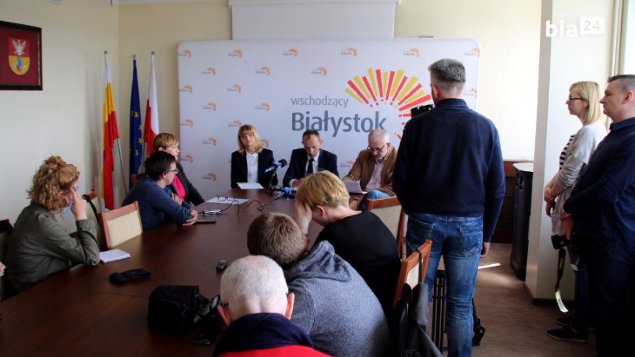 Konferencja prasowa zastępcy prezydenta Białegostoku /fot. H. Korzenny/